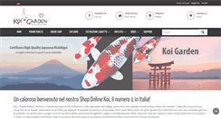 Desktop Screenshot of koi-garden.it