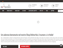 Tablet Screenshot of koi-garden.it
